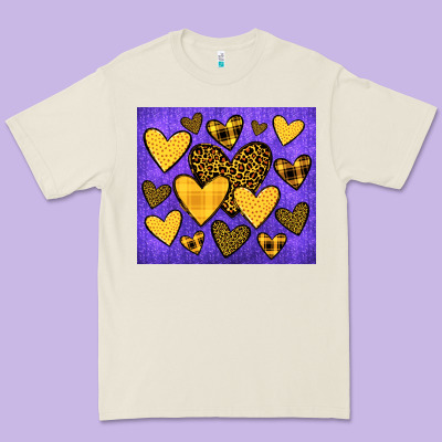 Team Spirit Color Purple And Gold Premium Tee Designed By Jahusdesignshop