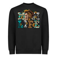 Black western momlife skull with bandana Heavyweight Sweatshirt - Jasminsmagicworld