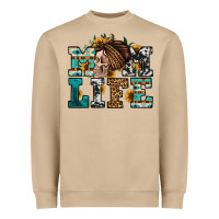 Mushroom western momlife skull with bandana Heavyweight Sweatshirt - Jasminsmagicworld