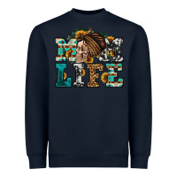 Navy western momlife skull with bandana Heavyweight Sweatshirt - Jasminsmagicworld