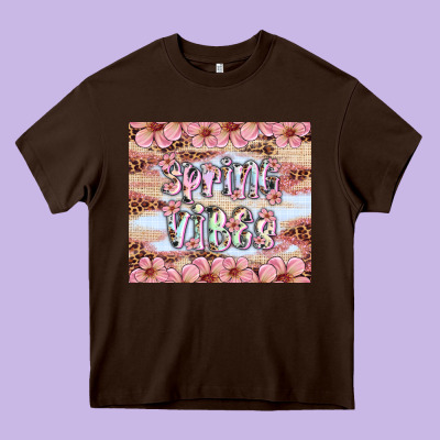Spring Vibes Heavy Core Tee Designed By Artiststas