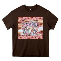 Chocolate Brown spring vibes Heavy Core Tee - Artiststas