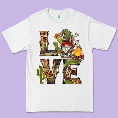 Love Camping Gnome Premium Tee Designed By Barkaloodesign