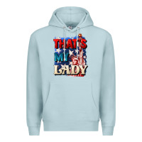 Blue Mist Thats my lady 4th of july Premium Hoodie - CowGirlArtShop