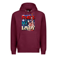 Burgundy Thats my lady 4th of july Premium Hoodie - CowGirlArtShop