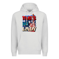 Dove Grey Thats my lady 4th of july Premium Hoodie - CowGirlArtShop