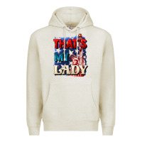 Oatmeal Heather Thats my lady 4th of july Premium Hoodie - CowGirlArtShop