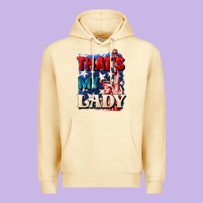 Thats My Lady 4th Of July Premium Hoodie Designed By Cowgirlartshop