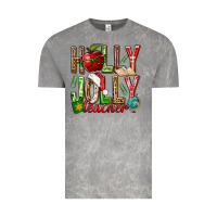 Cloud Rock holly jolly teacher Vintage Tee - NancyCooperArtShop