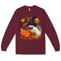 Burgundy Halloween Hedgehog Long Sleeve Tee - LillyAllenDesigns