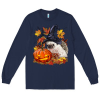Navy Halloween Hedgehog Long Sleeve Tee - LillyAllenDesigns