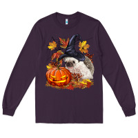 Plum Halloween Hedgehog Long Sleeve Tee - LillyAllenDesigns