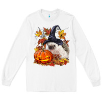 White Halloween Hedgehog Long Sleeve Tee - LillyAllenDesigns