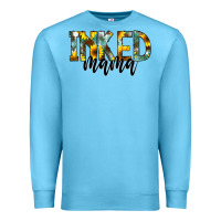 Ocean Blue Inked Mama Premium Sweatshirt - CowCowDesign