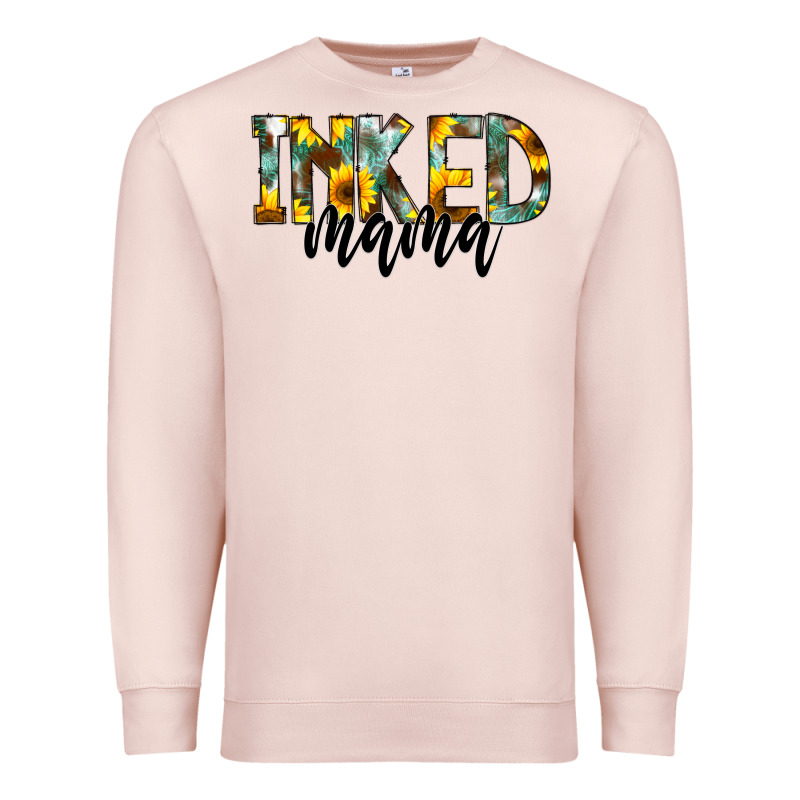 Inked Mama Premium Sweatshirt by CowCowDesign | Teevron