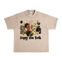 French Oak 2024 happy new year black woman Urban Heavy Tee - MaliasSmallBusiness