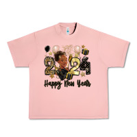 Salmon 2024 happy new year black woman Urban Heavy Tee - MaliasSmallBusiness