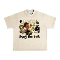 Sandshell 2024 happy new year black woman Urban Heavy Tee - MaliasSmallBusiness