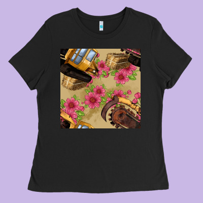 Trencher Chain Seamless Pattern Ladies Tee Designed By Bundleandbundleshop