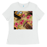 White trencher chain seamless pattern Ladies Tee - BundleAndBundleShop