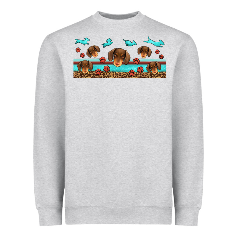 Dachshund Wiener Dog Heavyweight Sweatshirt by Jasminsmagicworld | Teevron