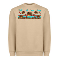 Mushroom dachshund wiener dog Heavyweight Sweatshirt - Jasminsmagicworld