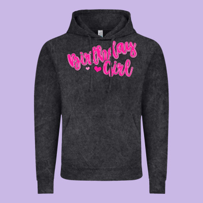 Birthday Girl Vintage Hoodie Designed By Maliassmallbusiness