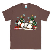 Chestnut christmas snowmen with wine Classic Tee - MaliasSmallBusiness