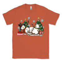 Copper christmas snowmen with wine Classic Tee - MaliasSmallBusiness