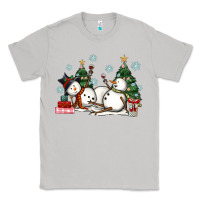 Moon Dust christmas snowmen with wine Classic Tee - MaliasSmallBusiness