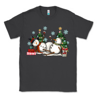 Smoke christmas snowmen with wine Classic Tee - MaliasSmallBusiness