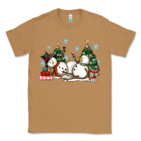 Toasted Coconut christmas snowmen with wine Classic Tee - MaliasSmallBusiness
