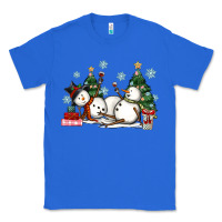 True Royal christmas snowmen with wine Classic Tee - MaliasSmallBusiness