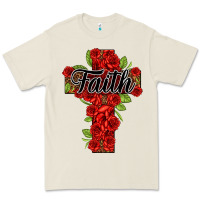 Bone faith floral cross Premium Tee - NancyCooperArtShop