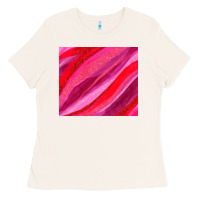 Bone valentines day glitter and watercolor Ladies Tee - AdoDesignShop