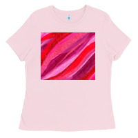 Bubblegum Pink valentines day glitter and watercolor Ladies Tee - AdoDesignShop