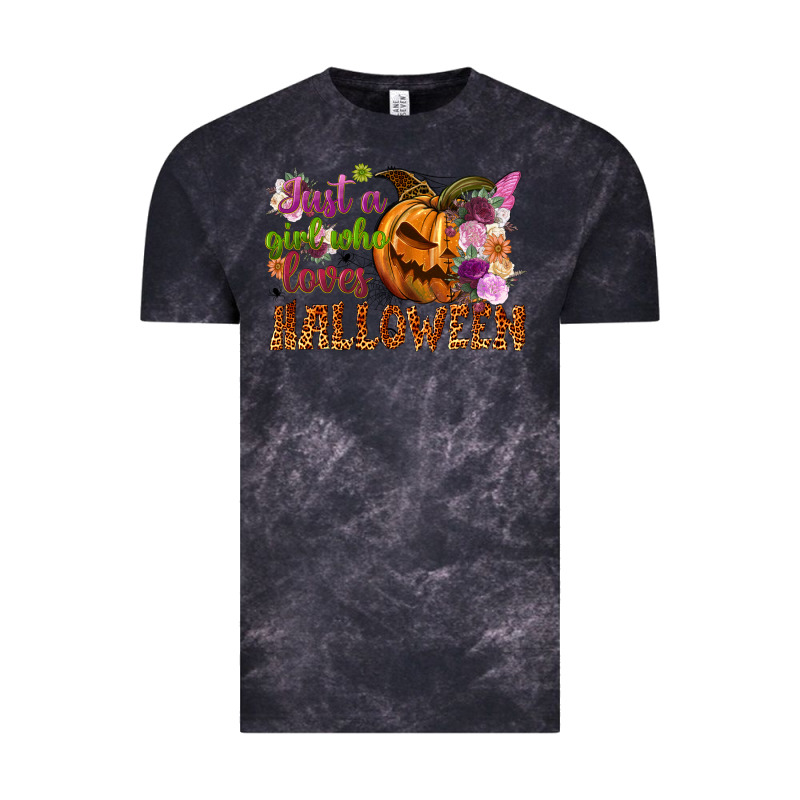 Just A Girl Who Loves Halloween Vintage Tee by NancyCooperArtShop | Teevron