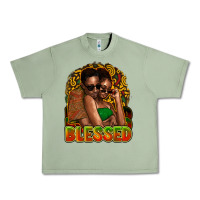 Oil Green black couple blessed Urban Heavy Tee - NancyCooperArtShop