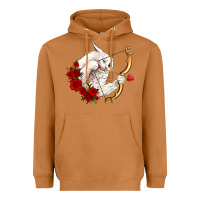 Meerkat cupid cat Heavyweight Hoodie - OliviaCreatesArt