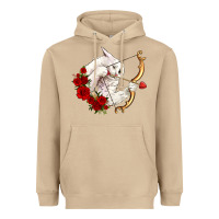 Mushroom cupid cat Heavyweight Hoodie - OliviaCreatesArt