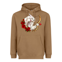 Toasted Coconut cupid cat Heavyweight Hoodie - OliviaCreatesArt