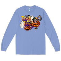 Colony Blue Trick Or Treat Chimpanzee Long Sleeve Tee - LillyAllenDesigns
