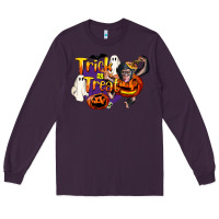 Plum Trick Or Treat Chimpanzee Long Sleeve Tee - LillyAllenDesigns