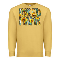 Antique Gold Inked Mama Flowers Premium Sweatshirt - CowCowDesign