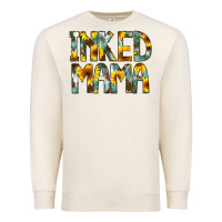 Sandshell Inked Mama Flowers Premium Sweatshirt - CowCowDesign