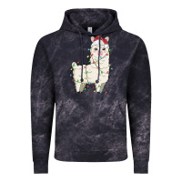 Cloud Black christmas llama Vintage Hoodie - MaliasSmallBusiness
