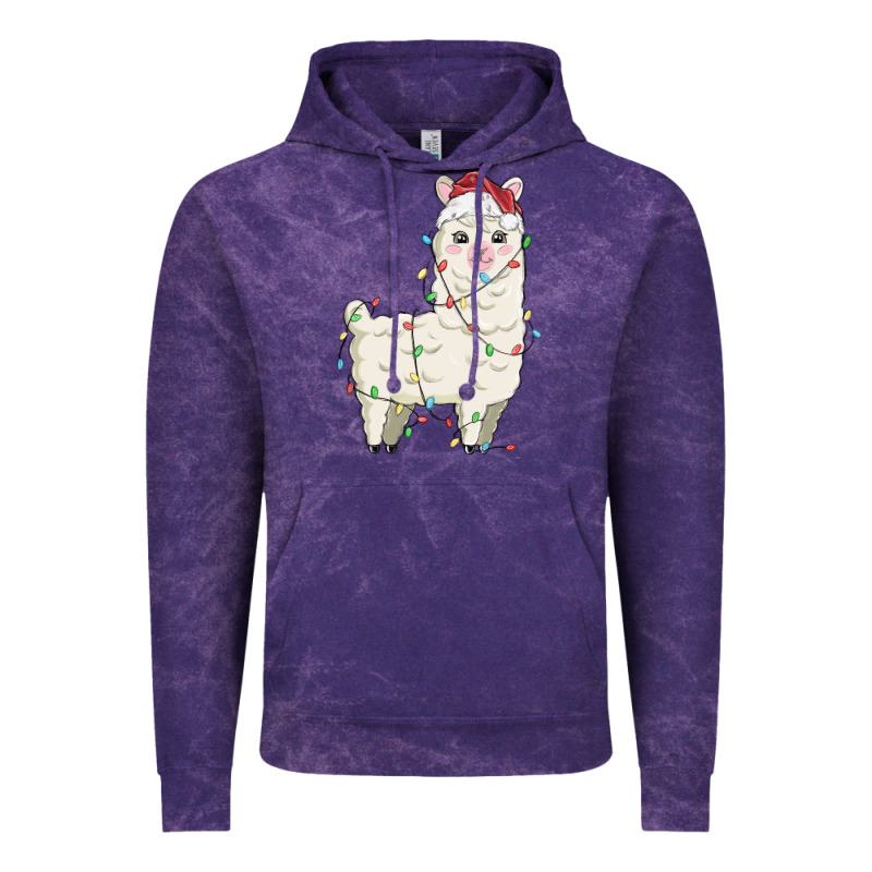 Christmas Llama Vintage Hoodie by MaliasSmallBusiness | Teevron