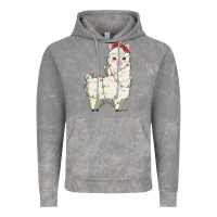 Cloud Rock christmas llama Vintage Hoodie - MaliasSmallBusiness