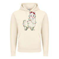 Vintage Artic christmas llama Vintage Hoodie - MaliasSmallBusiness