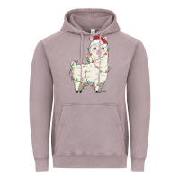 Vintage Zinc christmas llama Vintage Hoodie - MaliasSmallBusiness